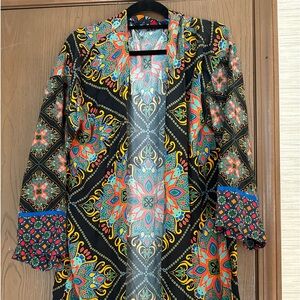Gorgeous Kaftan/duster top in vivid colors.